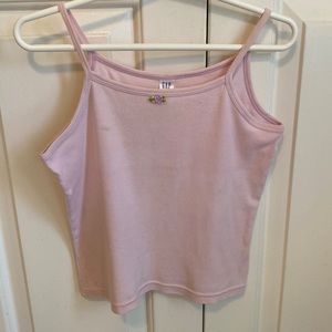 Gap Pink Tank Top with Rosebud